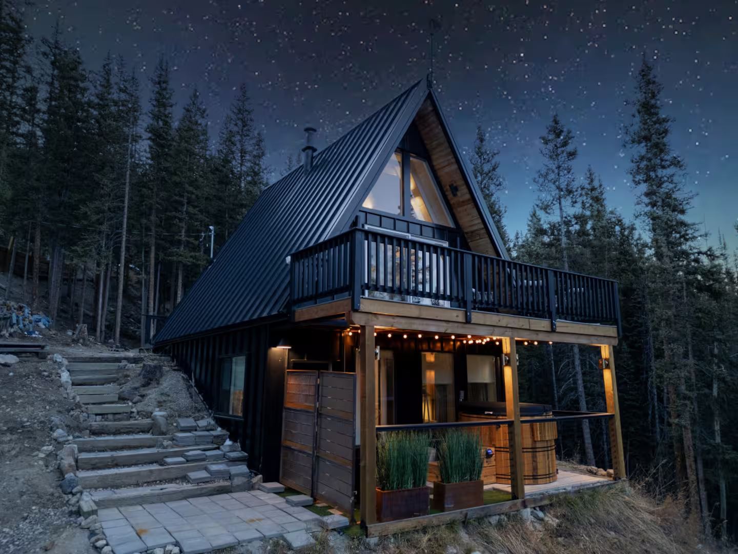 Alma A-Frame, a mountain Airbnb investment property in Alma, Colorado